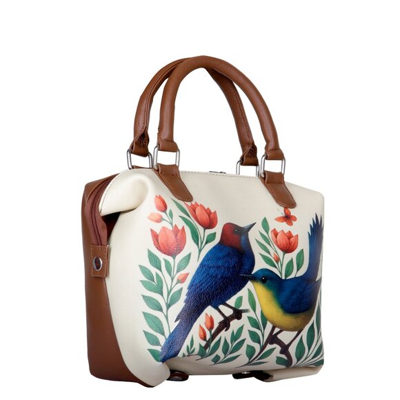 Printed Leather 3-in-1 Convertible Top Handle Crossbody Bag for Women- Daily Use - Picture 16 of 16